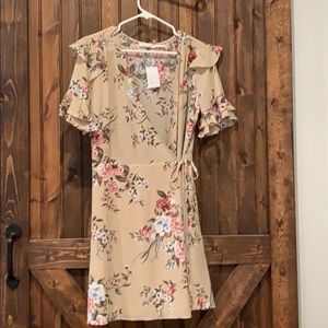 Floral wrap dress
